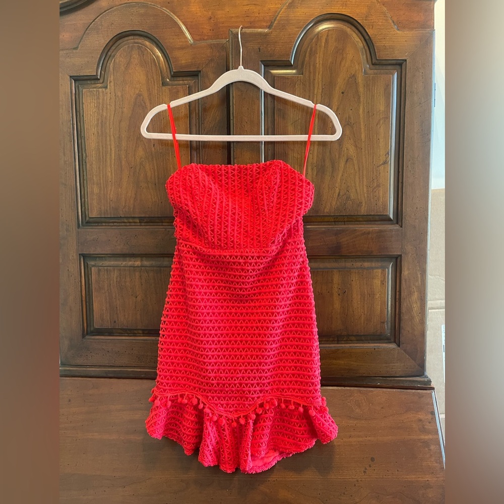 Red boutique dress